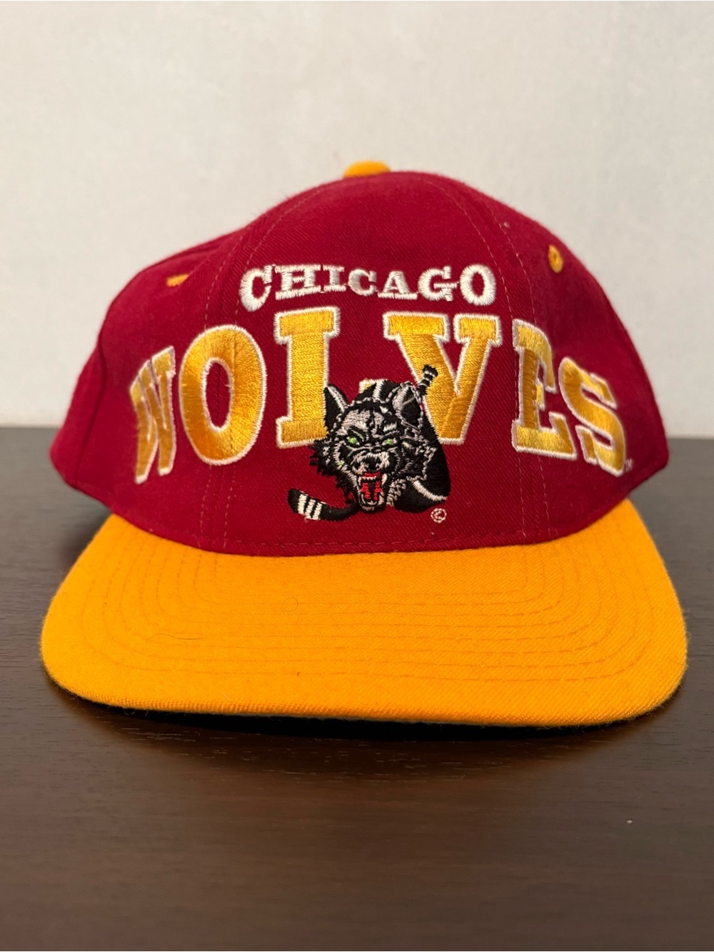Vintage Chicago Wolves Starter TRI POWER 100% Wool snapback Hat Cap
